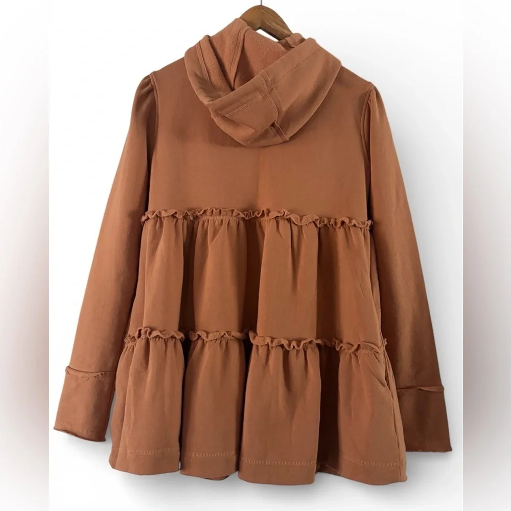 Free People Trapeze Tiered Hoodie NWOT